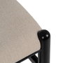 Silla Negro Tejido-Madera Salón 53 X 55 X 80 cm