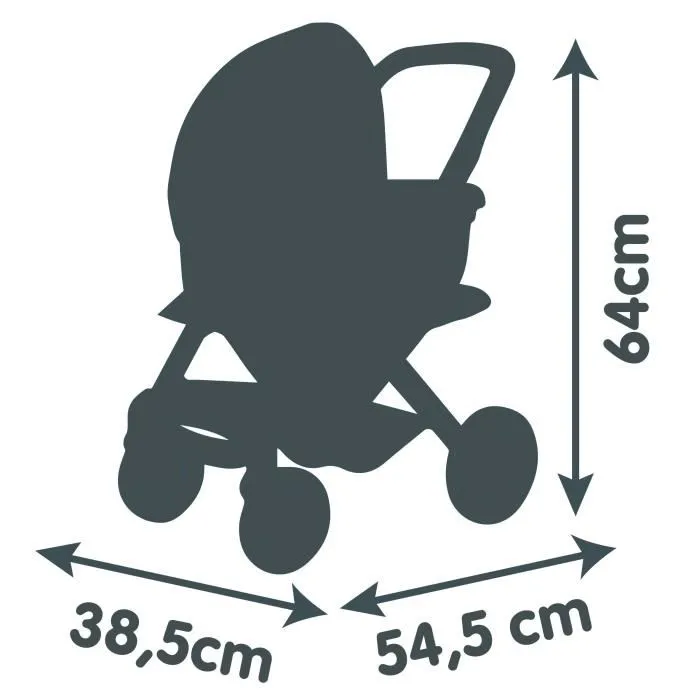 Smoby Cochecito Maxi-Cosi Rosa 3 en 1