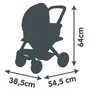 Smoby Cochecito Maxi-Cosi Rosa 3 en 1