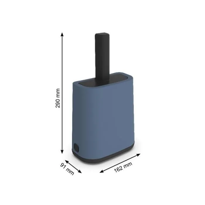 Rotho Mypet ROT7610859247056 Pala Sanitaria con Soporte - Azul Horizonte