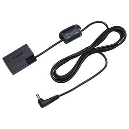 Canon DR-E18 Adaptador de Corriente Continua para Cámaras EOS 200D, Rebel T6i, T6s - Negro