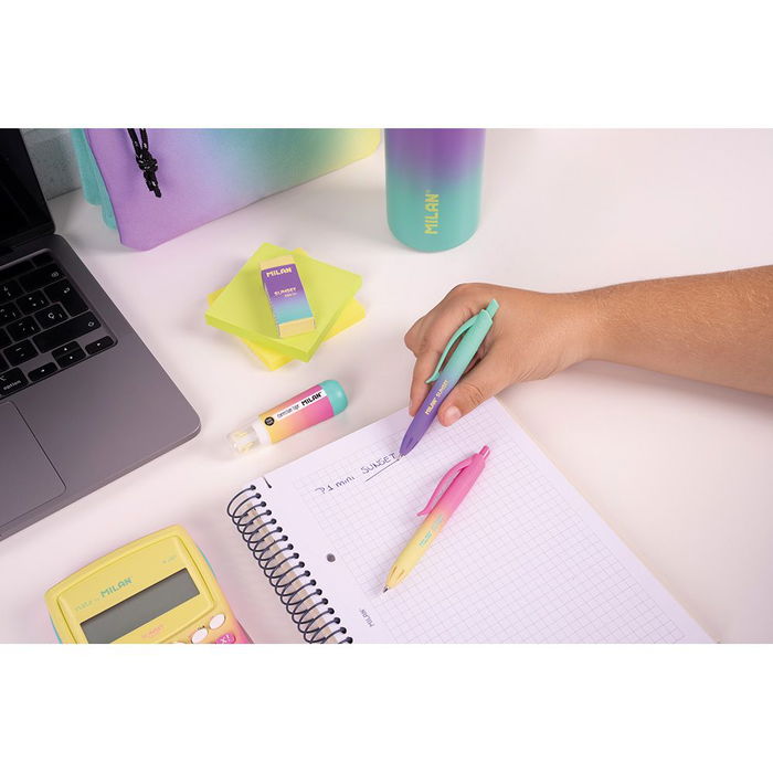 Milan Bolígrafo P1 touch mini Sunset Colores Surtidos, Tinta Azul, Punta 1mm, 24 uds Milan Bolígrafo P1 touch mini Sunset Colores Surtidos, Tinta Azul, Punta 1mm, 24 uds