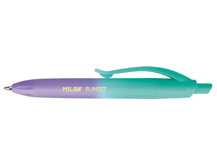Milan Bolígrafo P1 Touch Mini Sunset Retráctil 24 Unidades Colores Surtidos Punta 1 mm Tinta Azul
