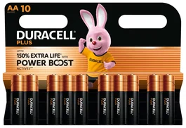 Duracell Batería Alcalina AA / LR06 1.5V - Pack de 10 unidades