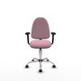 PIQUERAS Y CRESPO Silla de oficina Aýna Rosa con Brazos 2D