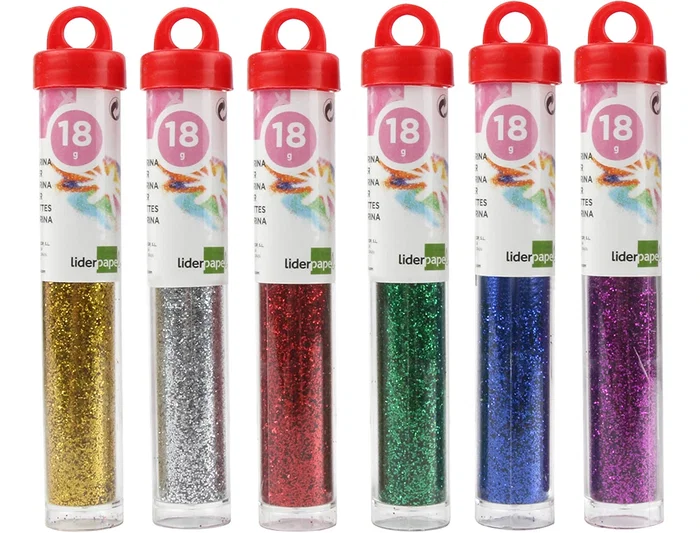 Purpurina Liderpapel Fantasia Colores Metalicos Surtidos Bote De 18 gr 24 unidades Purpurina Liderpapel Fantasia Colores Metalicos Surtidos Bote De 18 gr 24 unidades