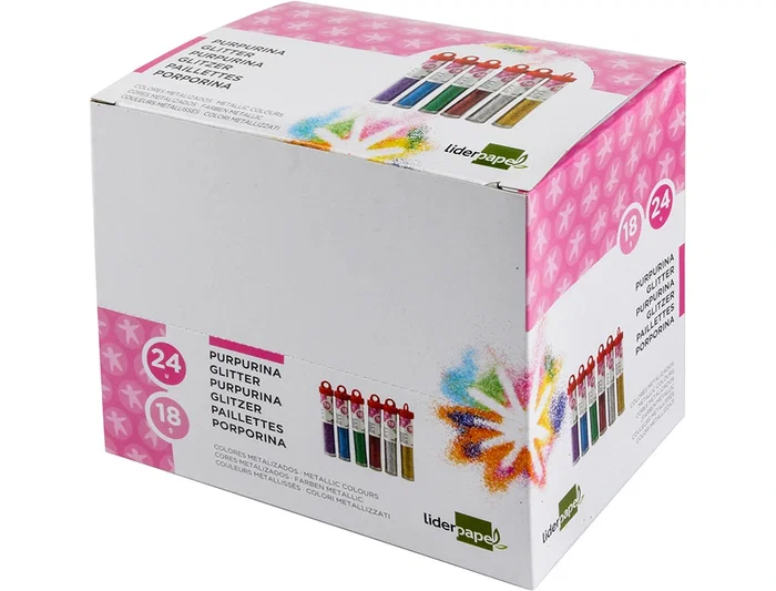 Purpurina Liderpapel Fantasia Colores Metalicos Surtidos Bote De 18 gr 24 unidades Purpurina Liderpapel Fantasia Colores Metalicos Surtidos Bote De 18 gr 24 unidades