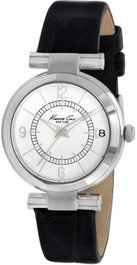 Kenneth Cole IKC2746 Reloj para Mujer con Correa de Piel Negra