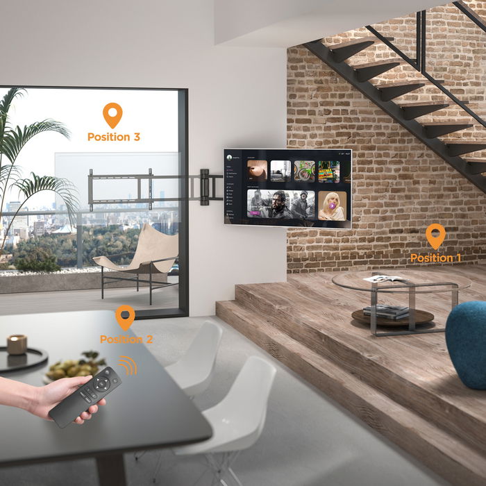 Equip Soporte Pared 650336 para TV de 32 a 75 Pulgadas, Negro