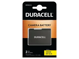 Duracell Batería Recargable de Iones de Litio 7.4V 1100mAh para Cámaras Nikon EN-EL14 DRNEL14 Compatible con D3000, D5000, Coolpix P-Series