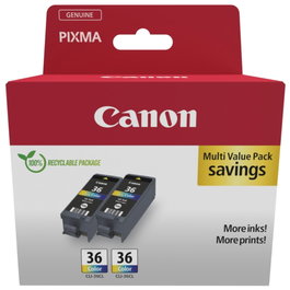 Canon CLI-36 Color Twin Pack de 12 ml