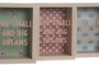 DKD Home Decor Hucha MDF Cristal 13x8x18 cm Surtido 3 Unidades