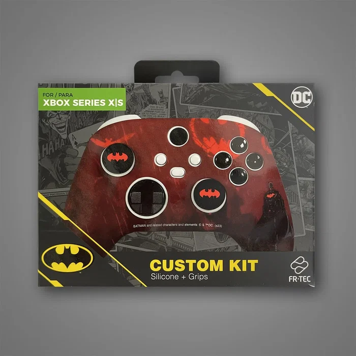 Blade Gaming BATXBCK Funda de Silicona y Grips para Mando Xbox Series X/S - Diseño Batman - Negro y Rojo - 3 Piezas