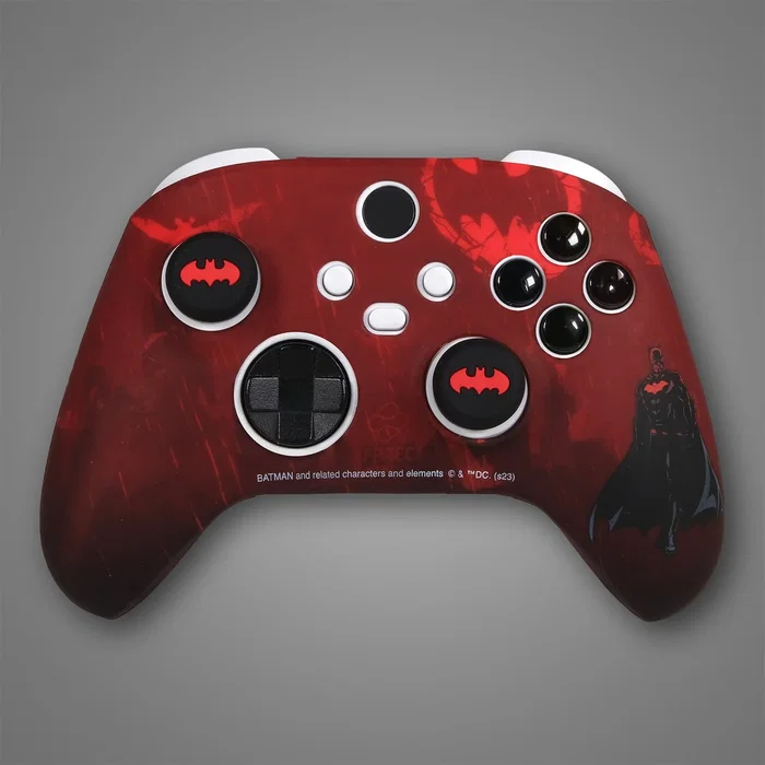 Blade Gaming BATXBCK Funda de Silicona y Grips para Mando Xbox Series X/S - Diseño Batman - Negro y Rojo - 3 Piezas