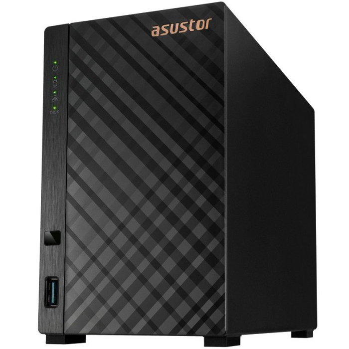 Asustor AS1202T Servidor NAS Drivestor 2 Gen2 con Conectividad 2.5GbE para Hogar y Pequeñas Oficinas