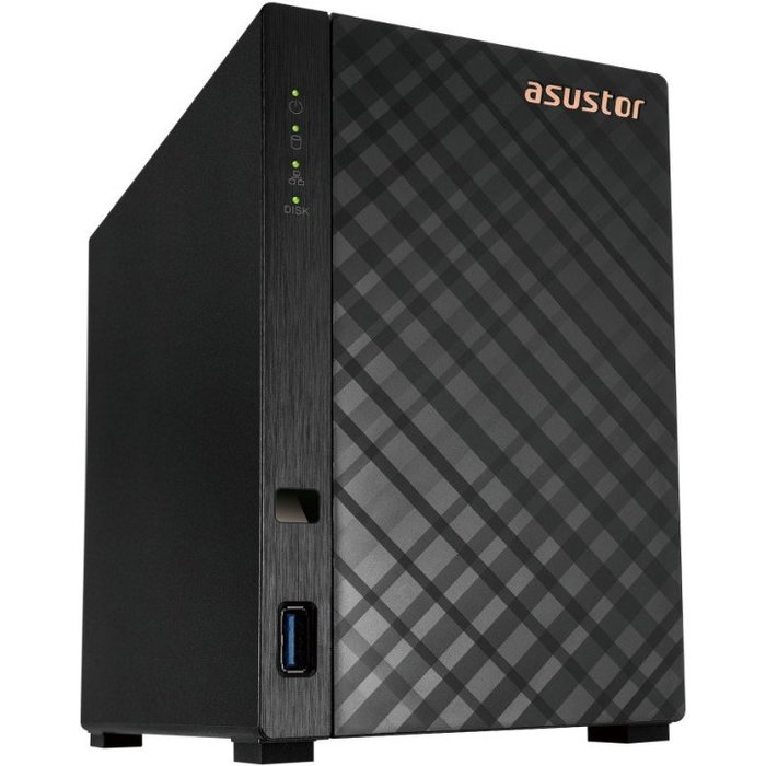 Asustor AS1202T Servidor NAS Drivestor 2 Gen2 con Conectividad 2.5GbE para Hogar y Pequeñas Oficinas