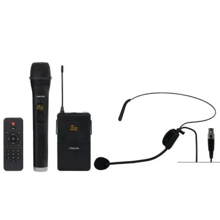 Fonestar Altavoz Portátil Malibu - 312 con Karaoke, 250W, Bluetooth, 2 Micrófonos Inalámbricos, USB/SD, Batería y Carro