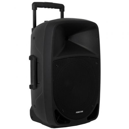 Fonestar Altavoz Portátil Malibu - 312 con Karaoke, 250W, Bluetooth, 2 Micrófonos Inalámbricos, USB/SD, Batería y Carro