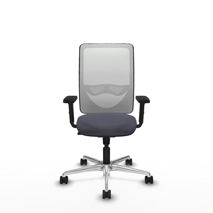 PIQUERAS Y CRESPO Silla de oficina Zulema con mecanismo Sincro Gris y Blanco PIQUERAS Y CRESPO Silla de oficina Zulema con mecanismo Sincro Gris y Blanco