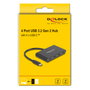 DeLOCK Hub USB 3.2 Gen 2 con 4 puertos USB Type-C de 10 Gbps