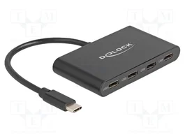 DeLOCK Hub USB 3.2 Gen 2 con 4 puertos USB Type-C de 10 Gbps