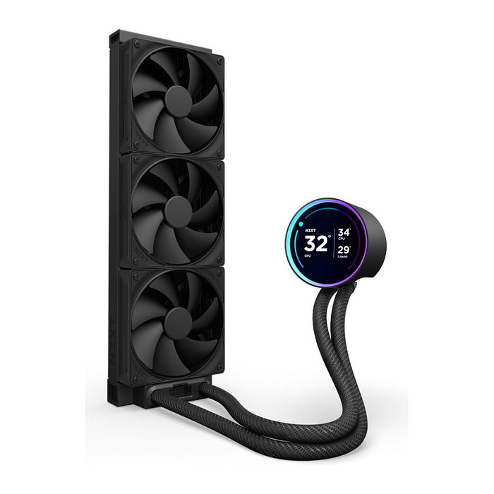 NZXT Kraken Elite 360 Sistema de refrigeración líquida con pantalla LCD, Negro NZXT Kraken Elite 360 Sistema de refrigeración líquida con pantalla LCD, Negro