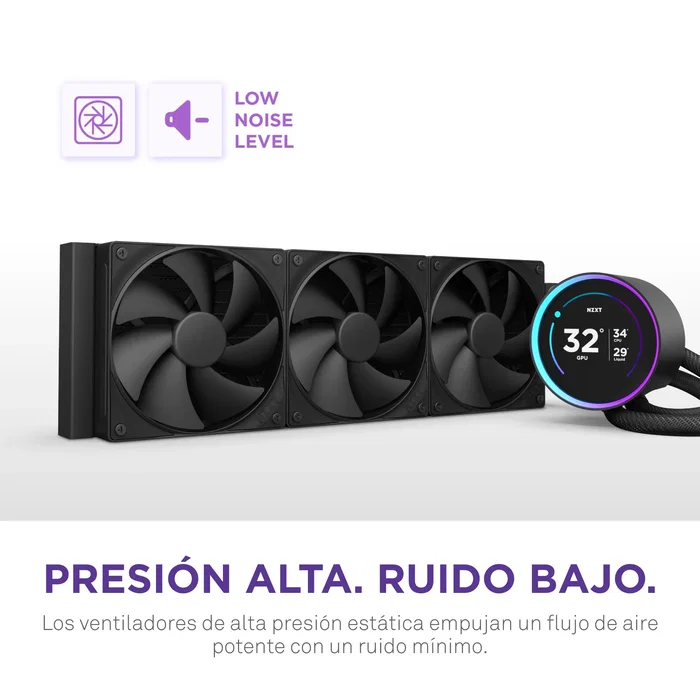 NZXT Kraken Elite 360 Sistema de refrigeración líquida todo en uno Negro NZXT Kraken Elite 360 Sistema de refrigeración líquida todo en uno Negro