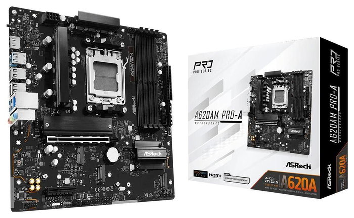 ASRock A620AM Pro-A micro ATX AM5 DDR5