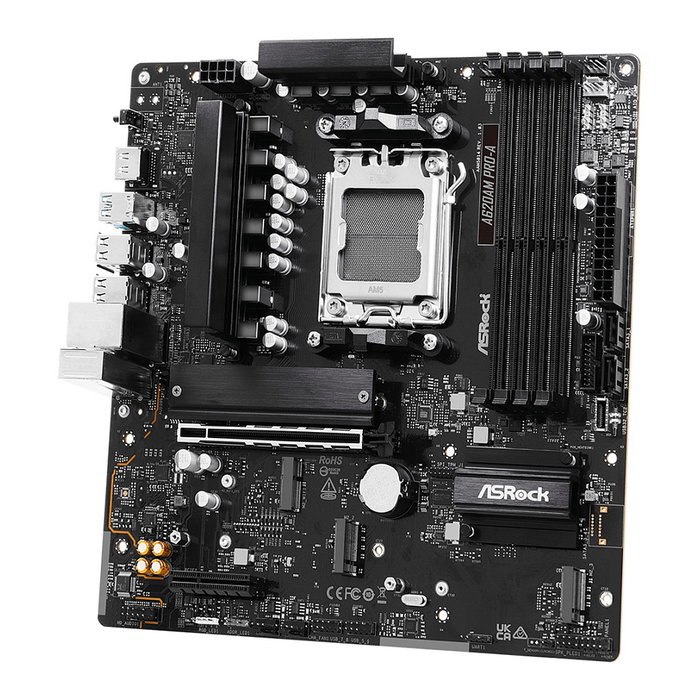 ASRock A620AM Pro-A AM5 mATX DDR5 HDMI 2.1/DP 4*M.2 2.5GbE AMD EXPO/XMP Placa Base para AMD Ryzen 7000/8000/9000 - Negro ASRock A620AM Pro-A AM5 mATX DDR5 HDMI 2.1/DP 4*M.2 2.5GbE AMD EXPO/XMP Placa Base para AMD Ryzen 7000/8000/9000 - Negro