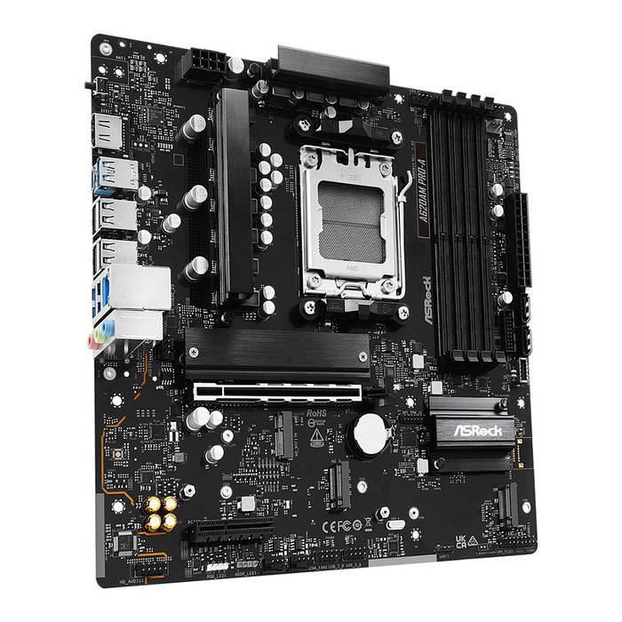 ASRock A620AM Pro-A AM5 mATX DDR5 HDMI 2.1/DP 4*M.2 2.5GbE AMD EXPO/XMP Placa Base para AMD Ryzen 7000/8000/9000 - Negro ASRock A620AM Pro-A AM5 mATX DDR5 HDMI 2.1/DP 4*M.2 2.5GbE AMD EXPO/XMP Placa Base para AMD Ryzen 7000/8000/9000 - Negro