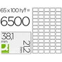 Q-connect Etiquetas adhesivas KF15386 38,1x21,2 mm DIN A4