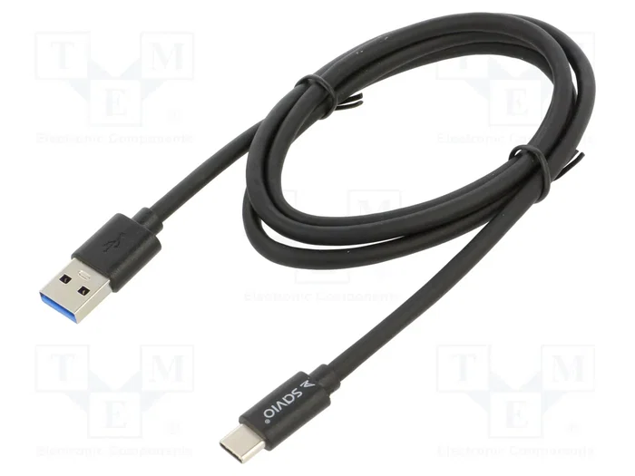SAVIO Cable USB 3.1 de USB A a USB C, 1m, Negro SAVIO Cable USB 3.1 de USB A a USB C, 1m, Negro