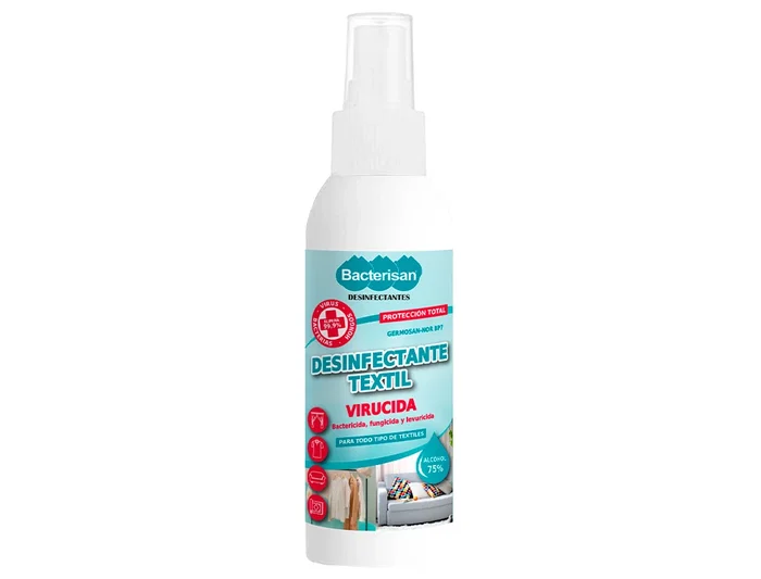 Germosan BP7 Desinfectante Textil Virucida Bactericida Fungicida Levuricida, Expositor 24 Botes Pulverizador 60 ml