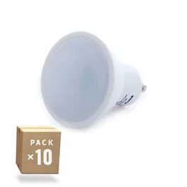 Pack 10 Bombillas LED GU10 7W 520Lm 6000ºK 10 40.000H [SKY-GU10-7W-CW-PK10-AP]