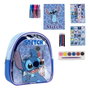 Cerdá Set de papelería mochila Stitch Disney coloreable azul