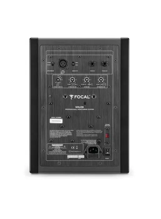 FOCAL Solo 6 Black Altavoz Monitor de Estudio Woofer 6.5" TMD, Tweeter 1.5" Berilio, 130W RMS, Respuesta Frecuencia 45Hz-40kHz, Negro