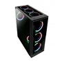 Talius Valkyria Caja Gaming PC ATX Midi Tower Negro con Cristal Templado, 3 Ventiladores RGB Spectrum LED, USB 3.0, Admite GPU 36cm