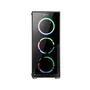 Talius Valkyria Caja Gaming PC ATX Midi Tower Negro con Cristal Templado, 3 Ventiladores RGB Spectrum LED, USB 3.0, Admite GPU 36cm