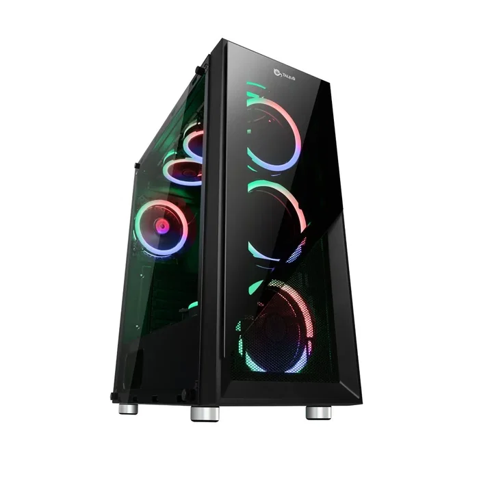 Talius Valkyria Midi Tower Negro con Iluminación RGB