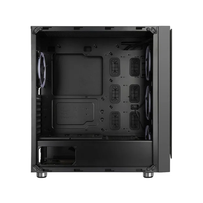Talius Valkyria Caja Gaming PC ATX Midi Tower Negro con Cristal Templado, 3 Ventiladores RGB Spectrum LED, USB 3.0, Admite GPU 36cm