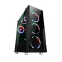 Talius Valkyria Caja Gaming PC ATX Midi Tower Negro con Cristal Templado, 3 Ventiladores RGB Spectrum LED, USB 3.0, Admite GPU 36cm