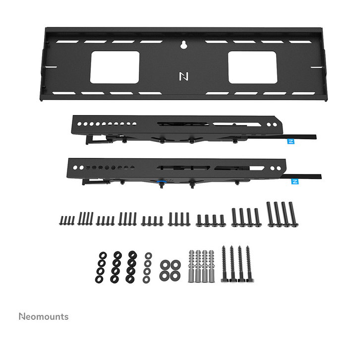 Neomounts WL35-750BL16 Soporte de pared para TV hasta 86" (218 cm), inclinable, bloqueable, carga 125 kg, VESA 100x100 a 600x400 mm, acero negro