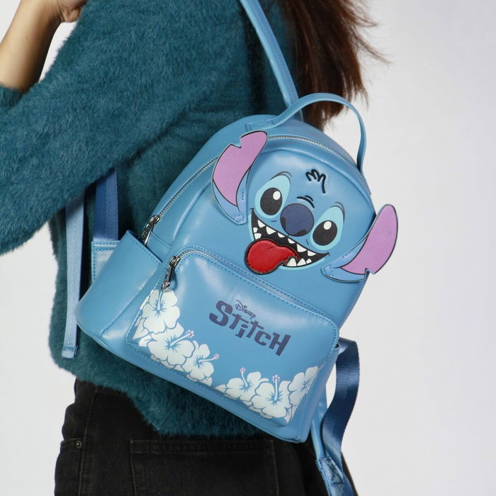 Karactermania Mochila Heady Lilo y Stitch Tongue Azul