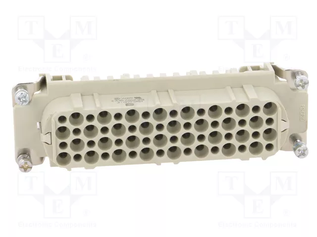 HARTING Han® D Plantilla de contacto hembra 64 polos