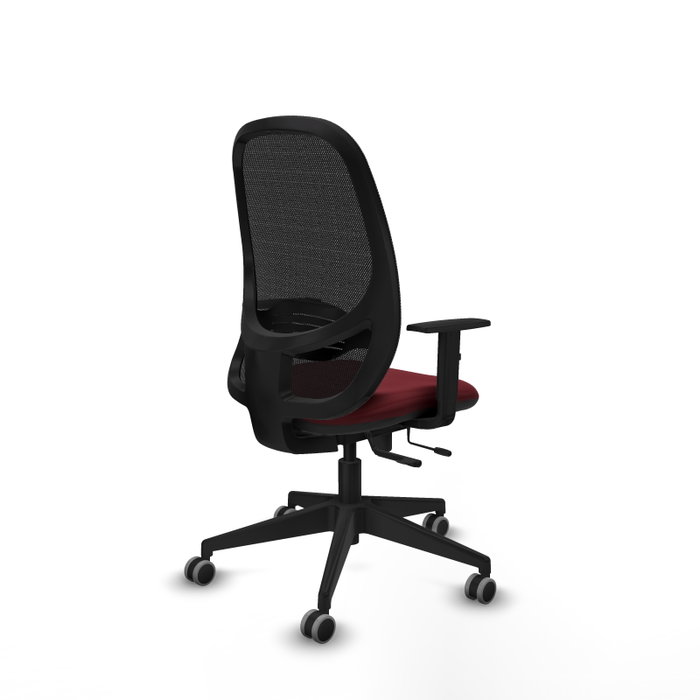 PIQUERAS Y CRESPO Silla de oficina Cilanco con mecanismo Sincro/Traslack Granate y Negro PIQUERAS Y CRESPO Silla de oficina Cilanco con mecanismo Sincro/Traslack Granate y Negro