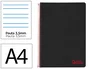 Liderpapel Cuaderno Espiral A4 Wonder Negro 80 Hojas
