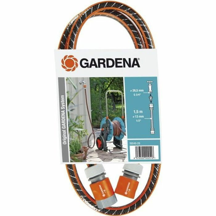 Gardena Equipo de conexión manguera de jardín con nariz de grifo y acoplamientos rápidos