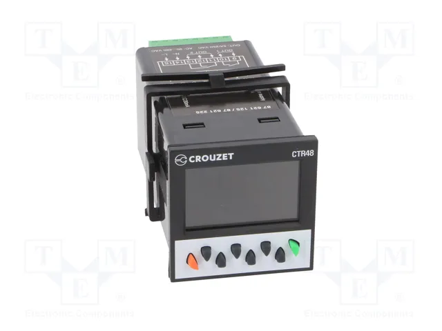 CROUZET CTR48 Contador Electrónico LCD Impulsos/Velocidad CROUZET CTR48 Contador Electrónico LCD Impulsos/Velocidad