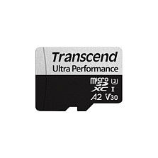 Transcend microSDXC USD340S 128GB Clase 10 UHS-I Adaptador Negro Gris 160MB/s 125MB/s