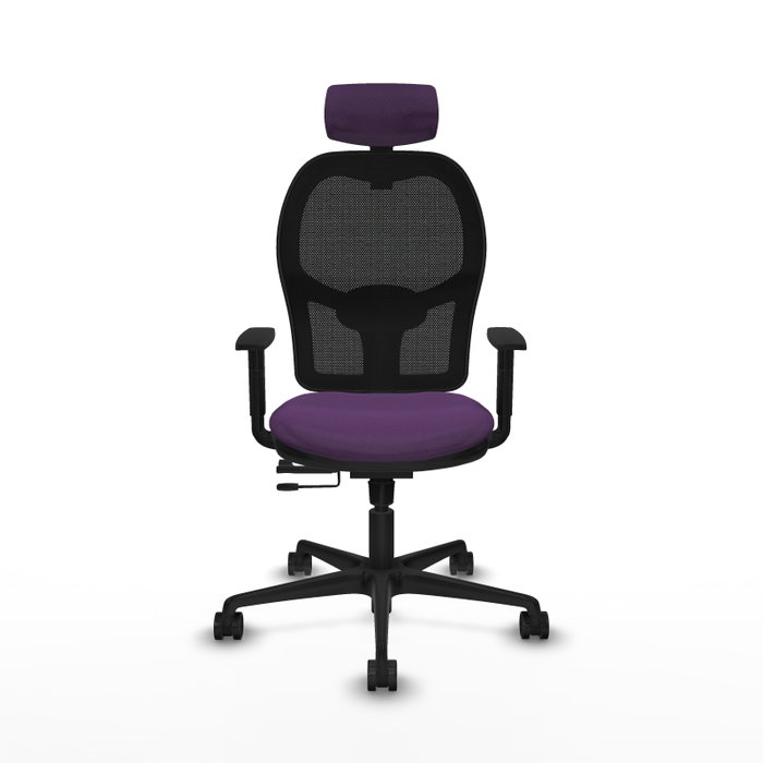 PIQUERAS Y CRESPO Silla de oficina Jorquera con mecanismo Sincro/Traslack, Morado y Negro PIQUERAS Y CRESPO Silla de oficina Jorquera con mecanismo Sincro/Traslack, Morado y Negro